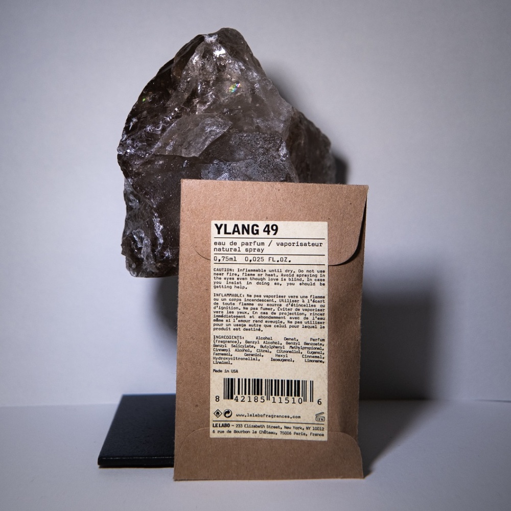 Le Labo Ylang 49 Eau De Parfum Fragrance Perfume Sample 0.75ml 0.025 fl. oz.